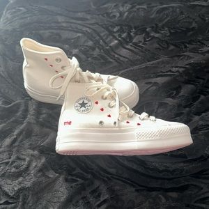 Valentines day converse sneakers🩷